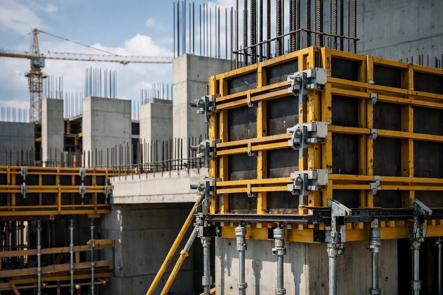 Cimbra industrial para concreto aparente
