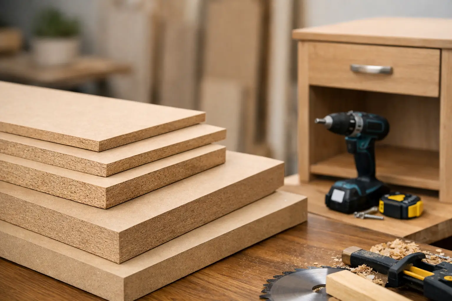 Qué grosor de MDF usar para muebles resistentes