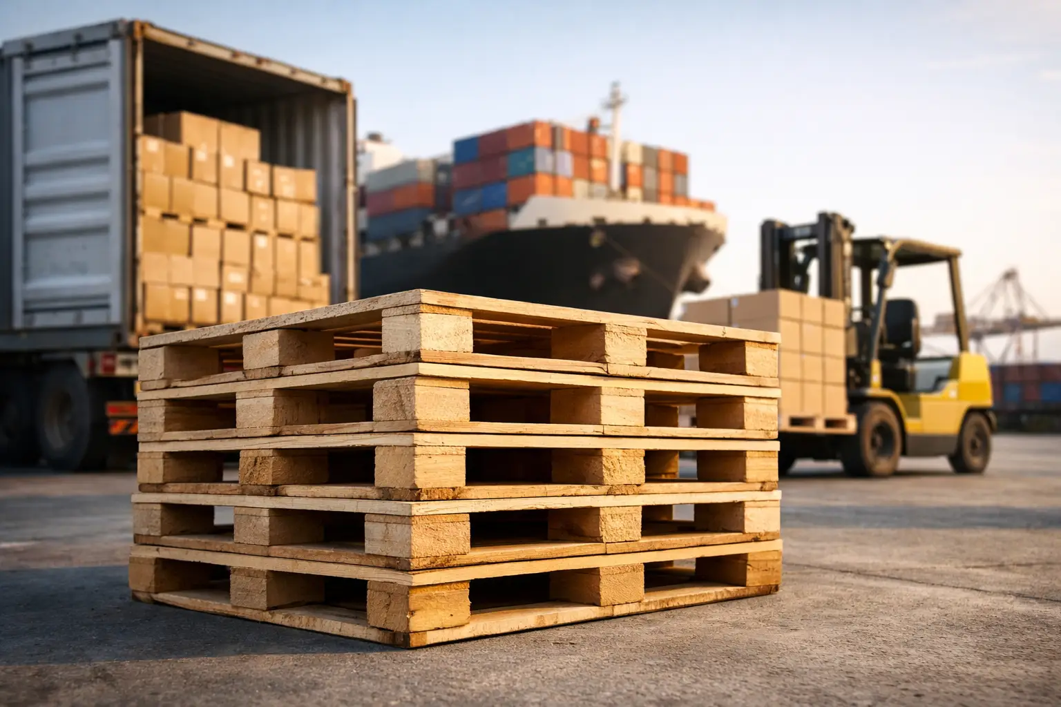 Tarimas de madera para exportación sin incidencias