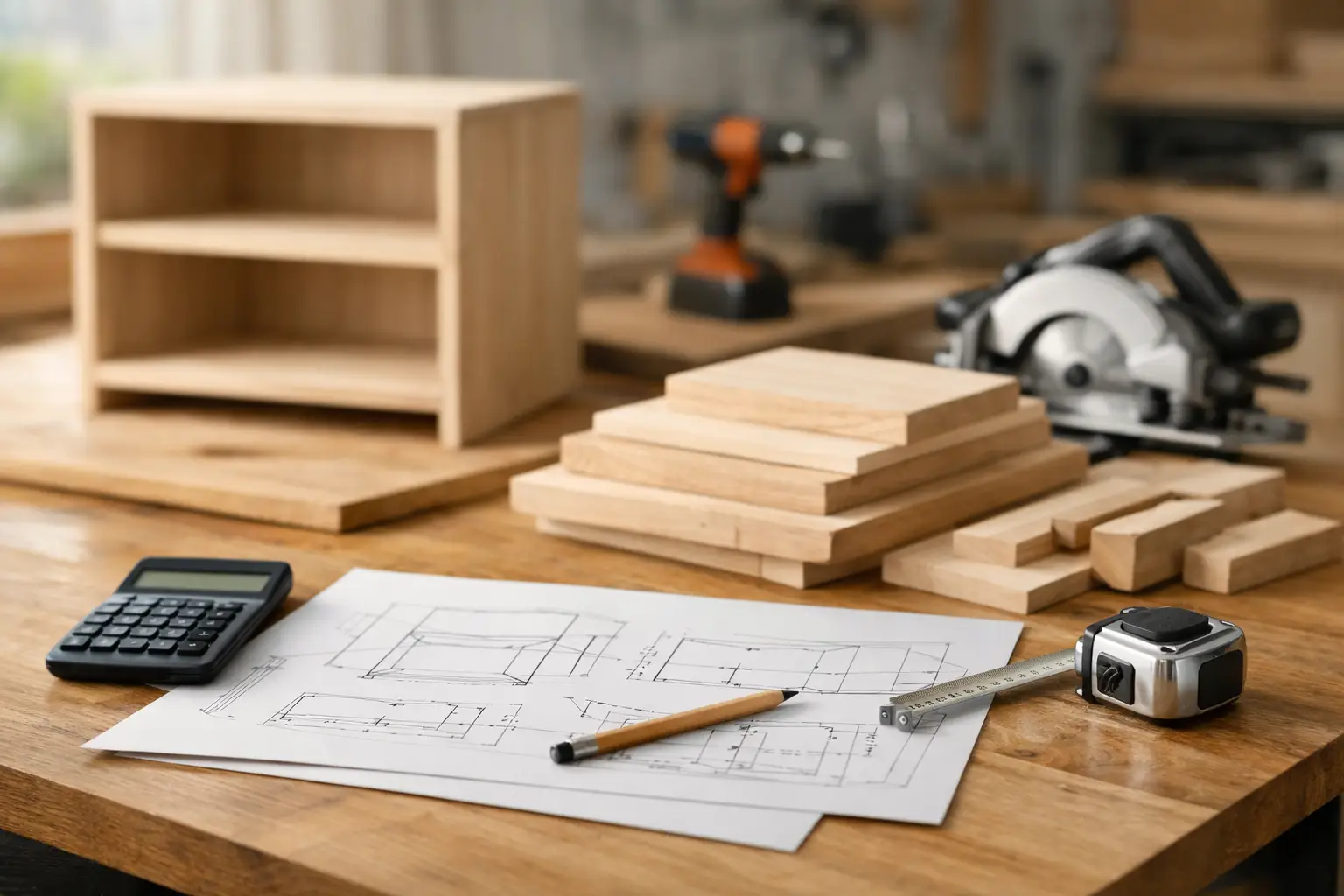 Cómo calcular madera para un mueble sin desperdicio