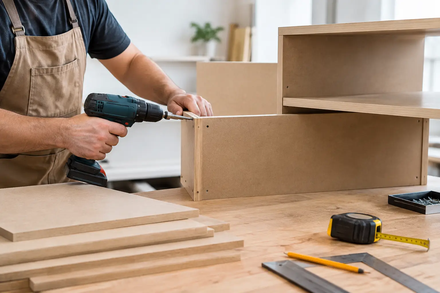 Cómo fabricar muebles con MDF de forma precisa