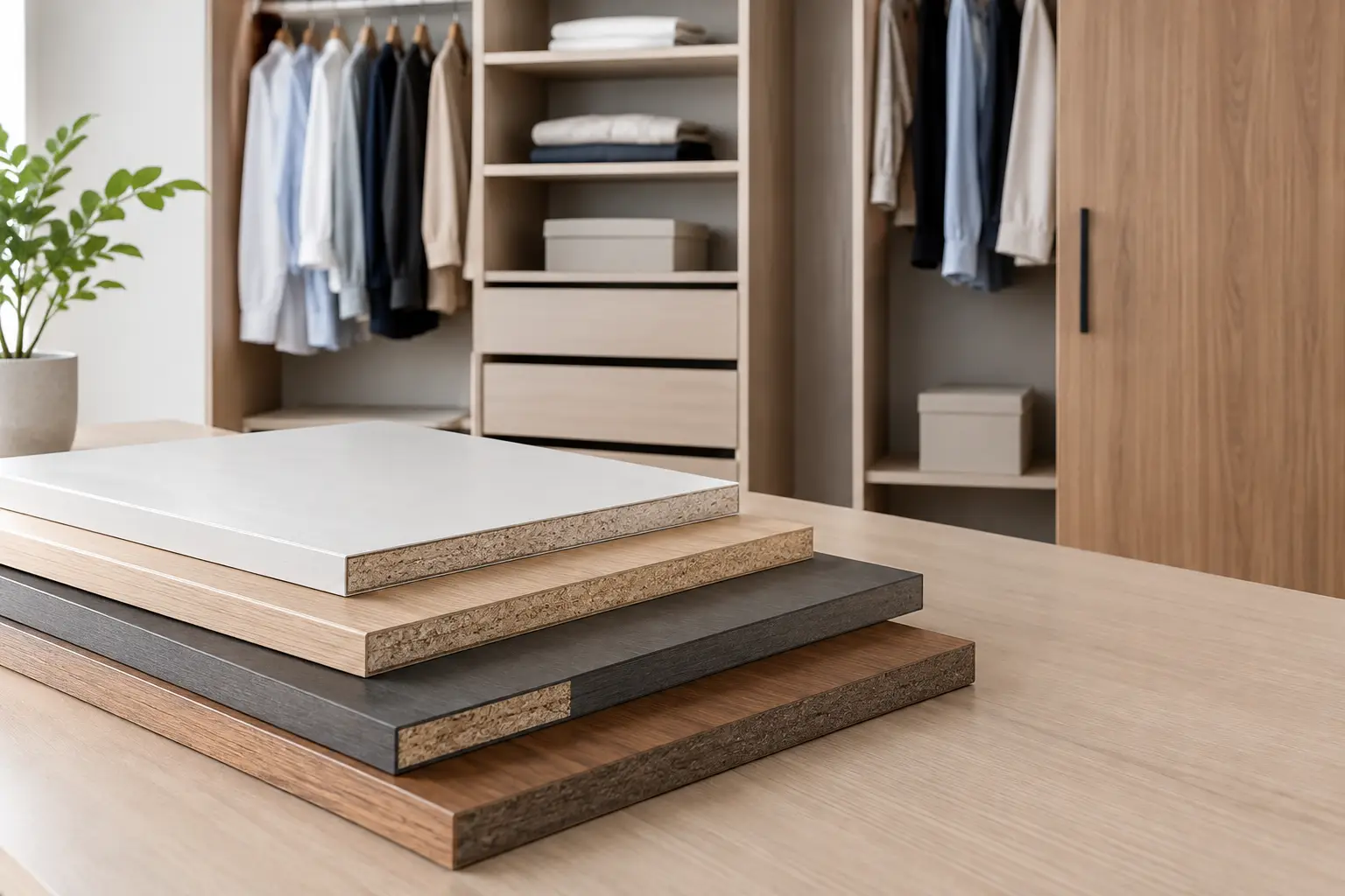 Mejores tableros para closets según tu proyecto