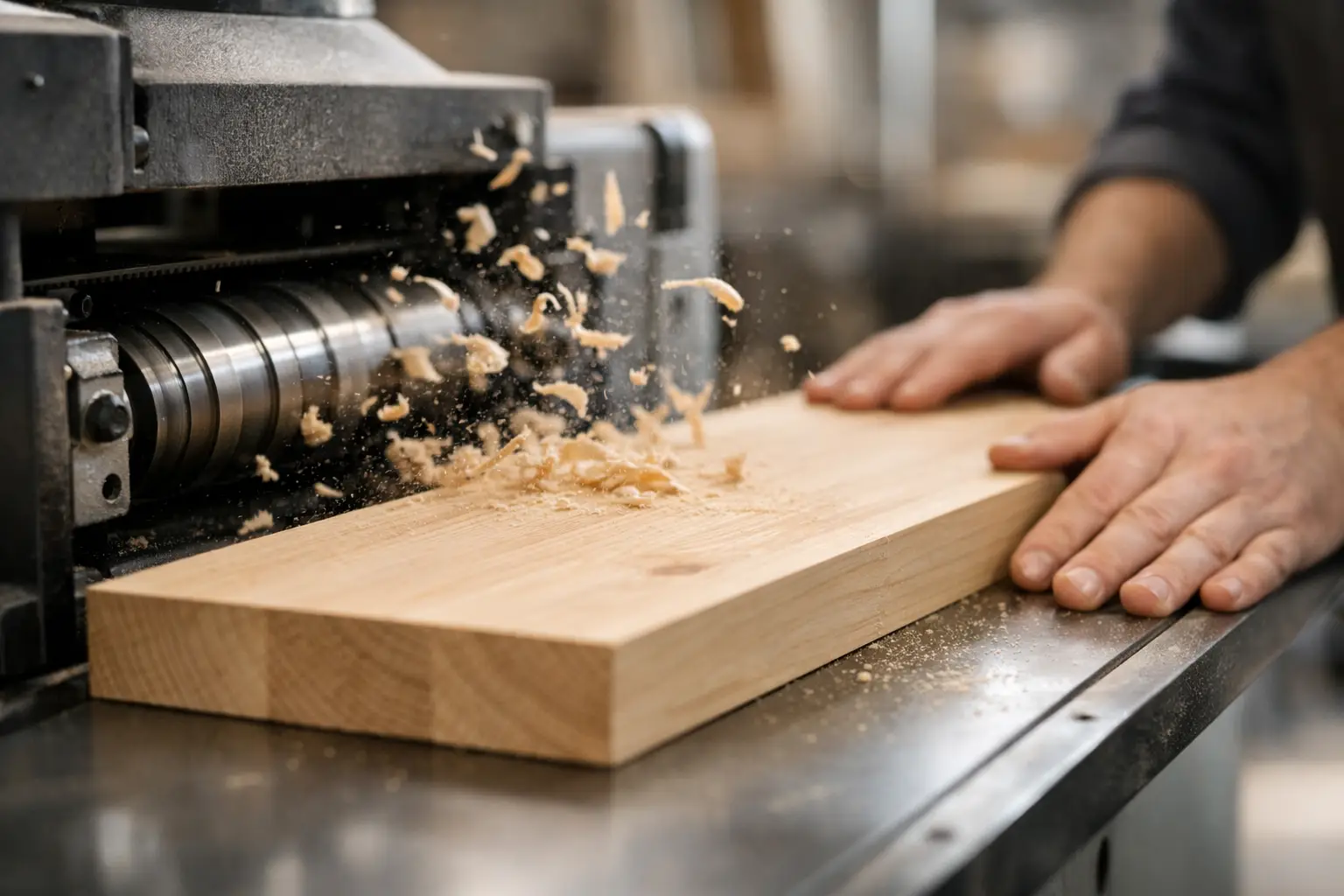 Servicio de cepillado de madera con precisión