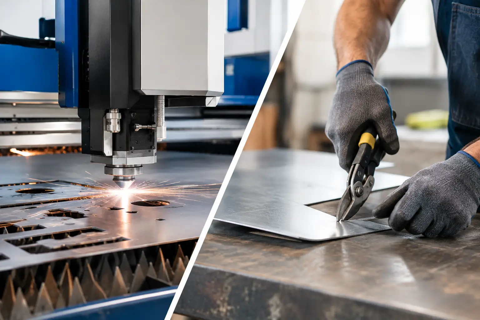 Corte CNC versus manual para cada proyecto