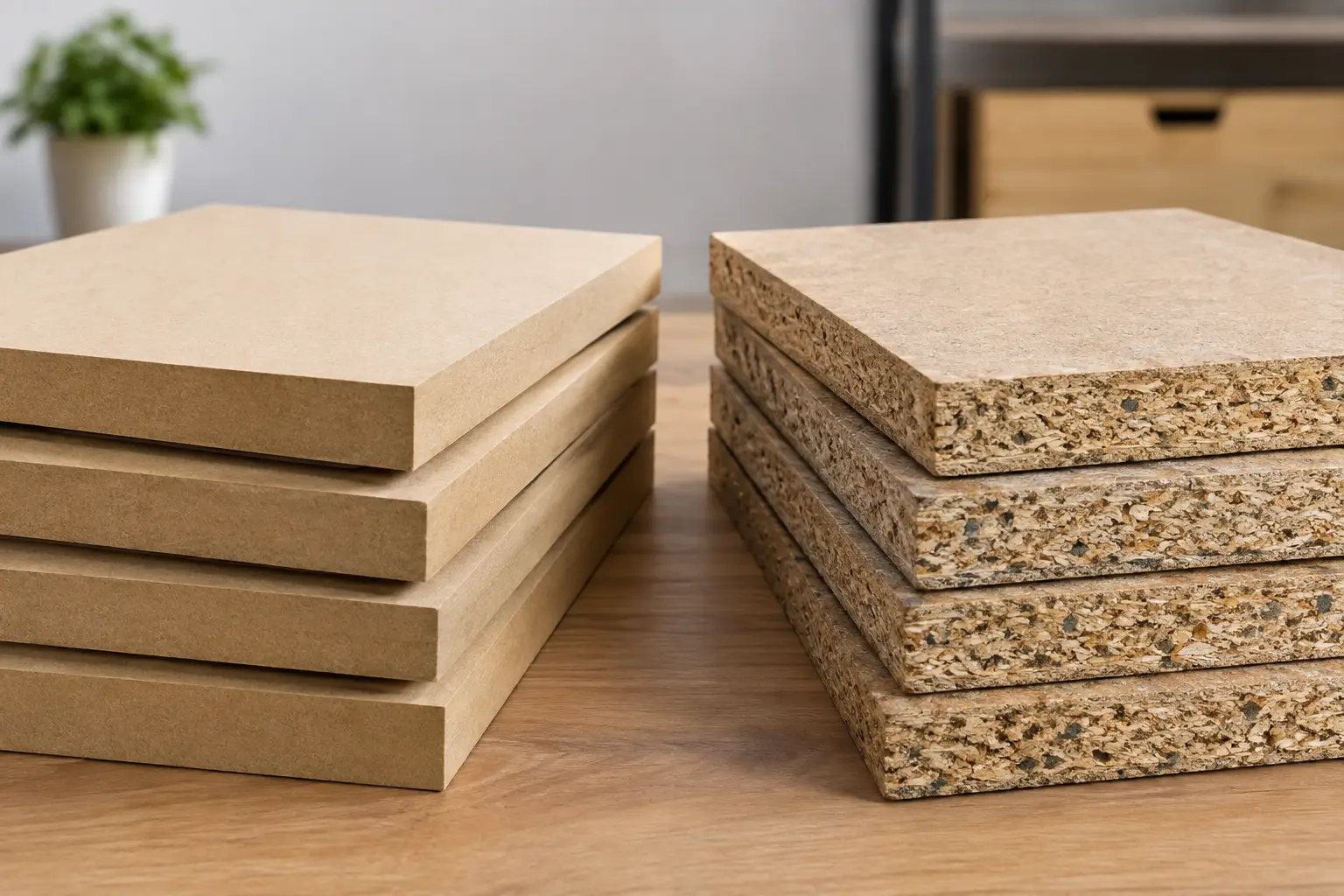 MDF vs aglomerado: ¿cuál conviene en muebles?